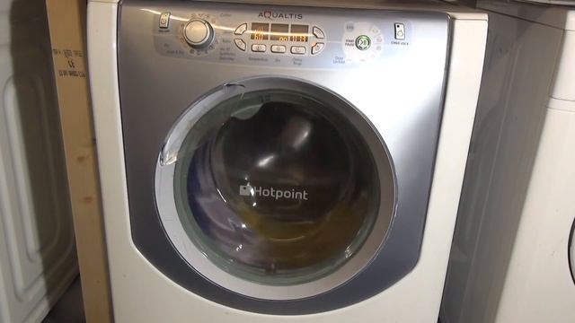 Hotpoint Aqualtis AQM8F49U Washer Dryer - Cotton 60'c Time Saver