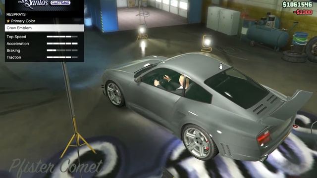 GTA 5 - Pfister Comet Customisation смотреть онлайн