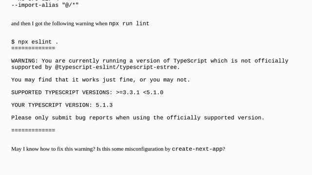 A version of TypeScript which is not officially supported by @typescript-eslint/typescript-estree смотреть онлайн