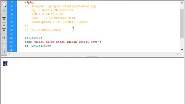 PHP IF ELSEIF ELSE смотреть онлайн