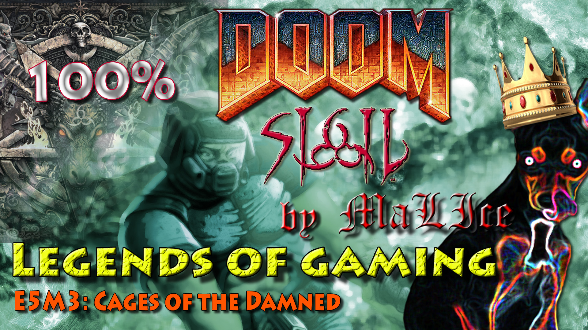 Doom Ultimate (100%) - E5M3: Cages of the Damned смотреть онлайн