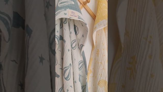 Муслиновое полотенце с уголком от Sondetti смотреть онлайн