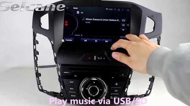 2012 2013 Ford Focus gps navigation dvd player aftermarket car bluetooth support IPOD Mirror link смотреть онлайн