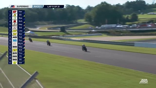 MotoAmerica Motul Superbike Race 1 at Alabama 2018 смотреть онлайн