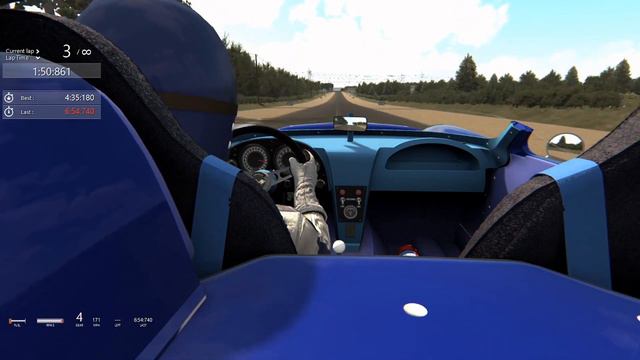 Assetto Corsa offline lap Le Grand (Lemans 67) in the Corvette Gran Sport смотреть онлайн