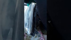 Как снять стекло фары калина универсал