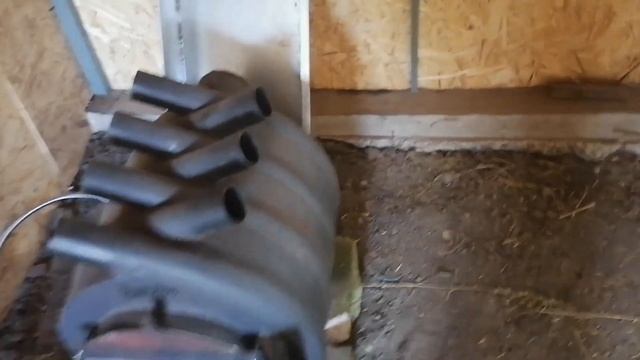 Дровяная печь на газе|Отопление в козовнике. смотреть онлайн