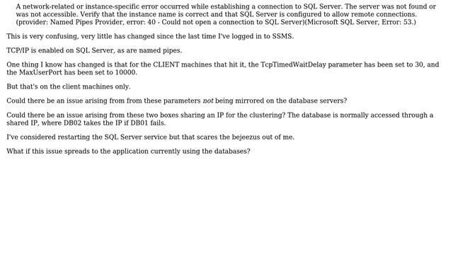 Databases: Cannot Connect Using SSMS to Local SQL Server 2008 R2 смотреть онлайн