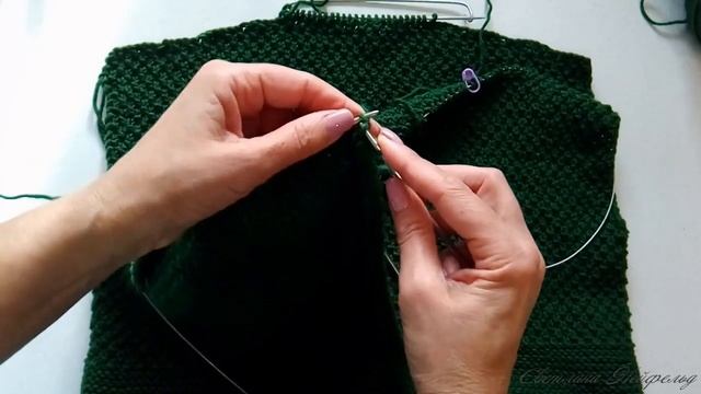 Модный бомбер спицами