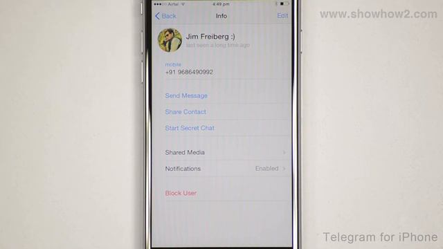 Telegram iOS App - How To Share A Telegram Contact смотреть онлайн