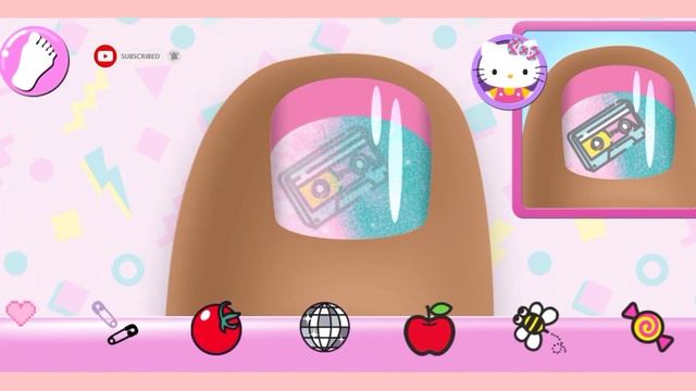 Hello Kitty Nails Salon ??? | Games for girls | Nail Art games for girls смотреть онлайн