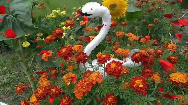 ЛЕБЕДИ для ДАЧИ из пластика! смотреть онлайн