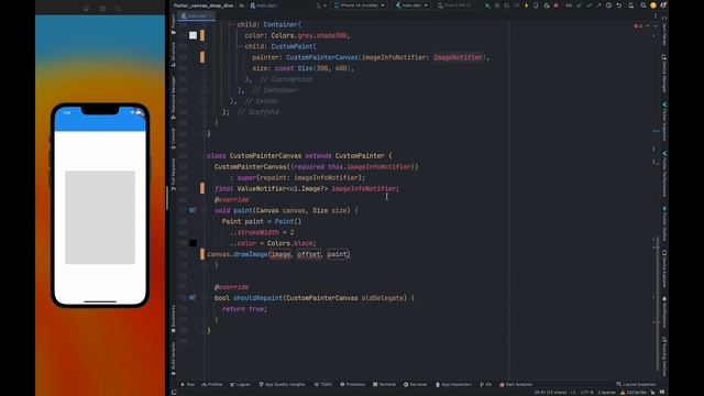 Draw image on canvas | Custom Paint | Flutter смотреть онлайн