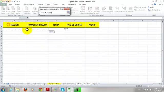 Filtro Avanzado excel 2010 смотреть онлайн