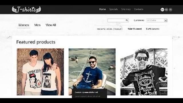 Preview Grungy T-Shirts Online TMT Fashion - PrestaShop смотреть онлайн