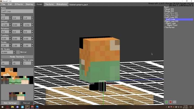 Minecraft : CUSTOM PLAYER MODELS , how to make a model P.1 смотреть онлайн