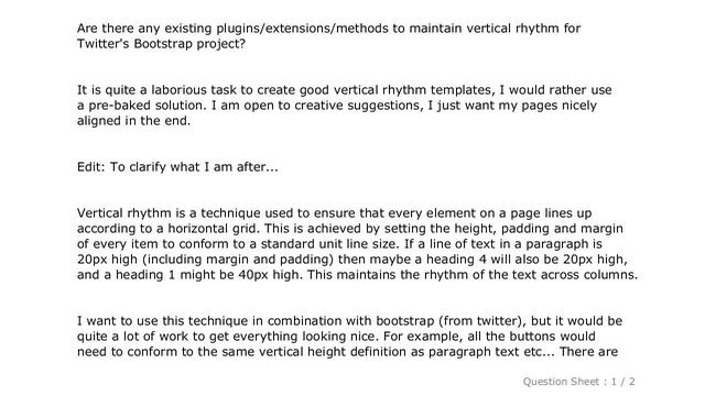 CSS : Vertical rhythm for Twitter's Bootstrap смотреть онлайн