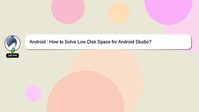 Android : How to Solve Low Disk Space for Android Studio? смотреть онлайн