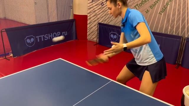 Настольный теннис. Техника. Урок 14. Подача топорик. смотреть онлайн