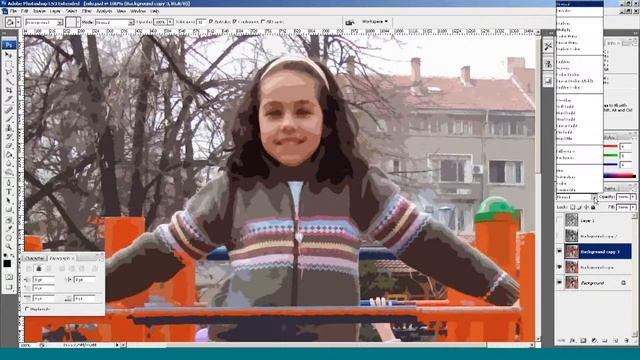 Comics effect with Adobe Photoshop смотреть онлайн