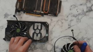 Ремонт видеокарты.  Замена кулера на видеокарте gigabyte RX 580 и GTX 1060.