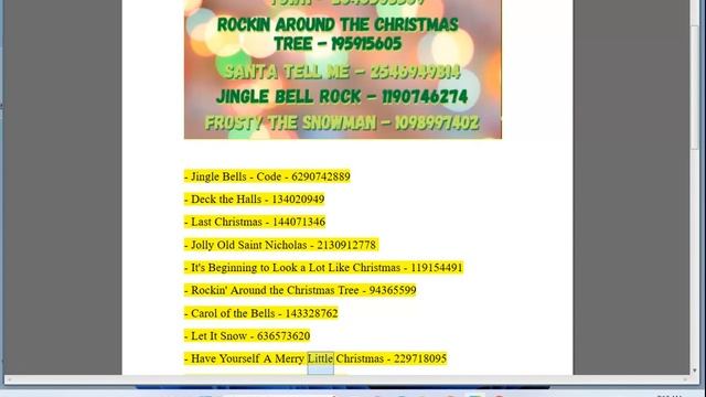 Roblox Christmas Music ID Codes смотреть онлайн