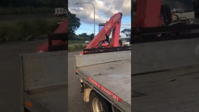 Big Isuzu Truck 4x8 Hiab Crane Truck XS211 смотреть онлайн