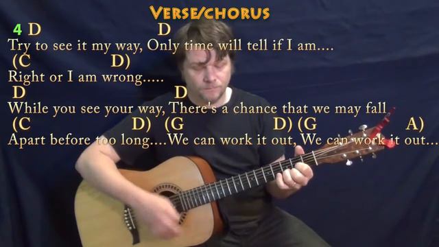 We Can Work It Out (The Beatles) Guitar Lesson Chord Chart with Chords/Lyrics смотреть онлайн