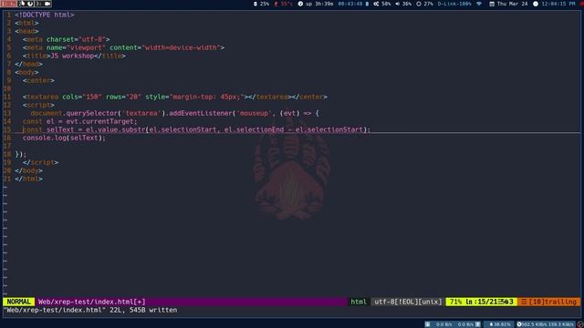 JavaScript get selected text in TextArea | JavaScript selection API | substr() смотреть онлайн