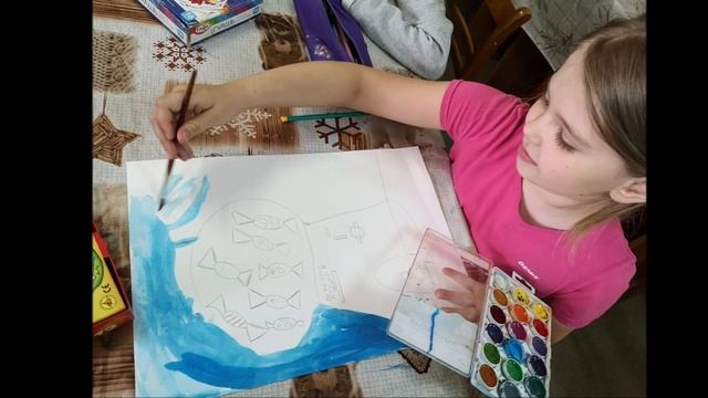 "Рисуем вместе" Мастер-класс Ксении Панкрашкиной. Библиотека мкрн. "Депо". смотреть онлайн