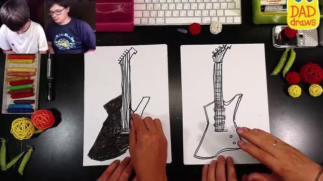 How to draw an electric guitar like Metallica смотреть онлайн