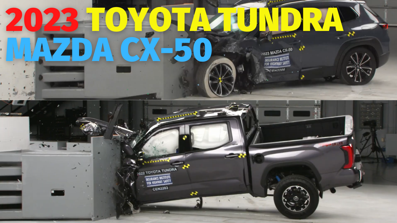 Mazda CX-50 & Toyota Tundra 2023 года новый краш-тест смотреть онлайн