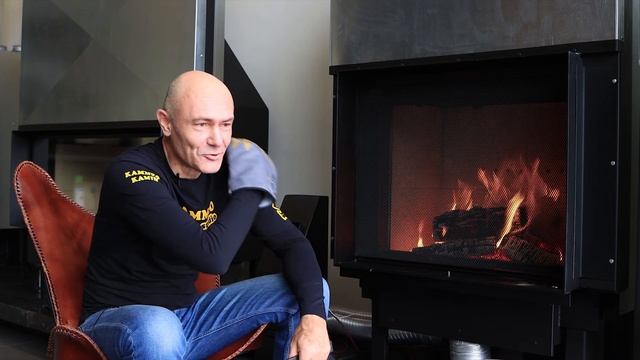 Камин: работа топки с гильотиной (поднятой дверцей вверх) смотреть онлайн