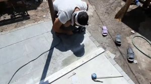 имитация тротуарной плитки на бетоне