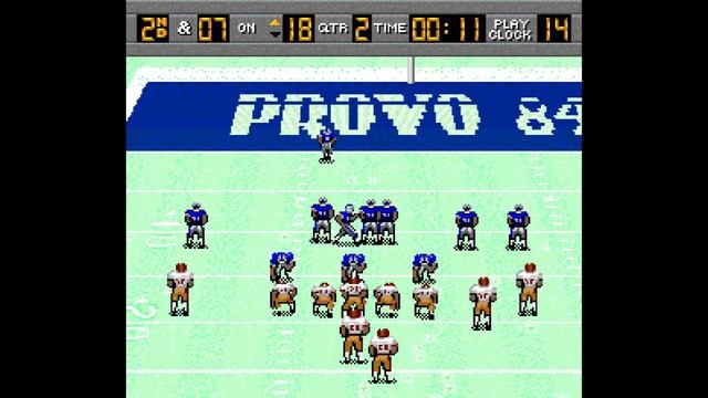 Bill Walsh College Football (Super NES) - S.C. '79 VS. Provo '84 [HD] | RetroGameUp смотреть онлайн