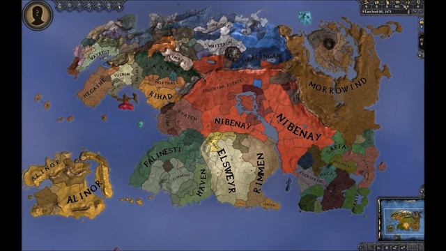 Crusader Kings II: Elder Kings Mod Timelapse смотреть онлайн
