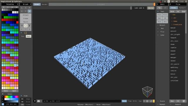 2D Maze In MagicaVoxel смотреть онлайн
