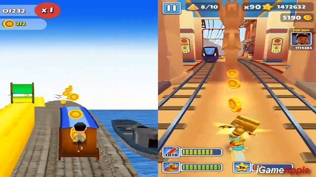 Subway Surfers Cairo 2022 Boombot vs Mr Bean run Gameplay HD смотреть онлайн