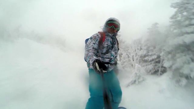 С Таганая (метеостанция) на сноубордах смотреть онлайн