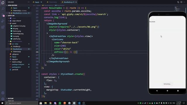 Aula 20.3 - Criando a barra de pesquisa - Curso React Native + Hooks смотреть онлайн