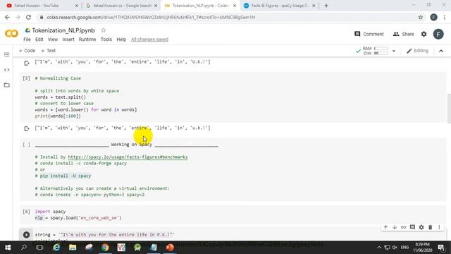 Tutorial 03: Tokenization in NLP using Python and Spacy | Word and Sentence Tokenization Explained смотреть онлайн