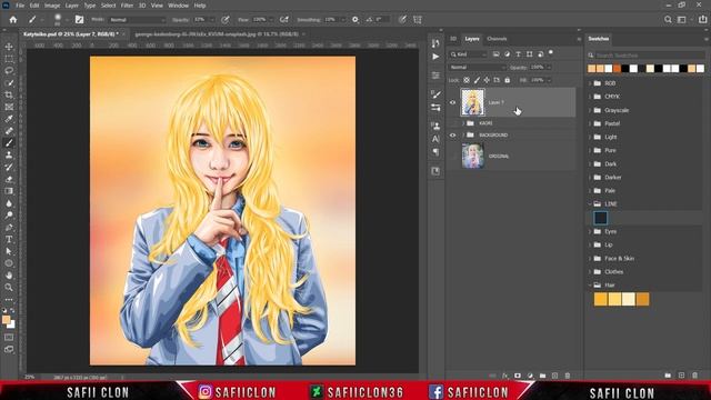 [ Photoshop Tutorial ] MIYAZONO KAORI Vexel art - PART 8 FINISHING смотреть онлайн