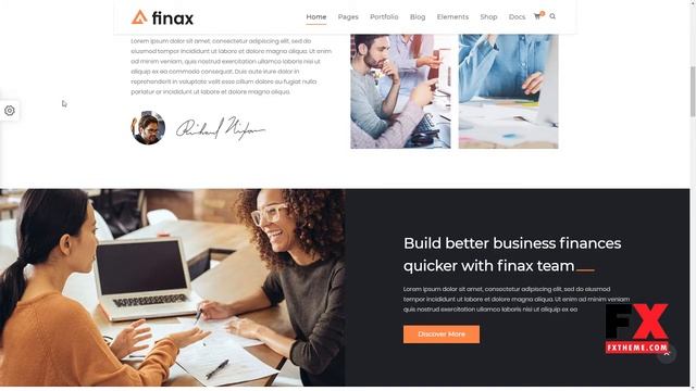 Finax Responsive Business Consulting WordPress Theme смотреть онлайн