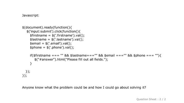 HTML : error: "Please use POST request" with Form and Javascript смотреть онлайн