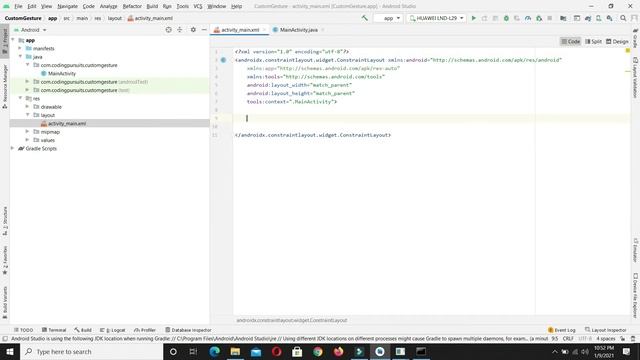 Custom Gestures Android Studio | 23 | Android Development Tutorial for Beginners смотреть онлайн