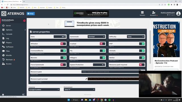 How To Make A Free Minecraft Server Using Aternos | Make Aternos Server смотреть онлайн