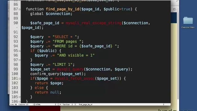 121 Настройка видимости страниц (Lynda.com) Изучаем php смотреть онлайн