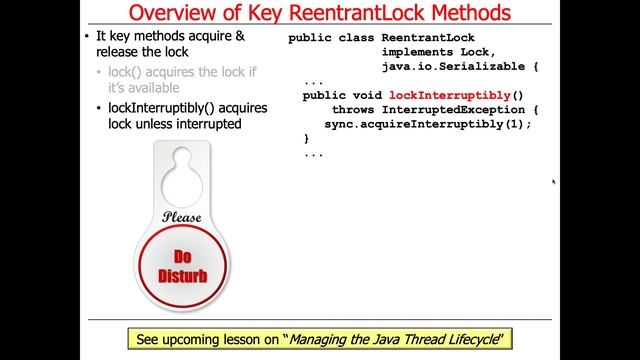 Java ReentrantLock: Key Methods смотреть онлайн