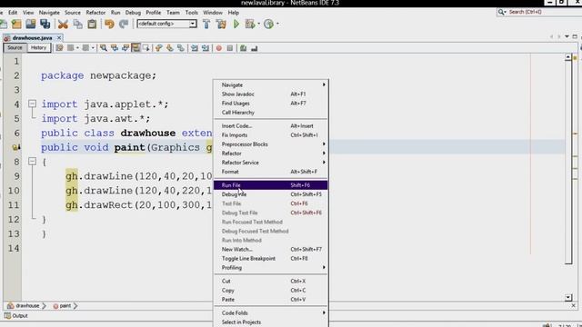 JAVA APPLET DRAW HOUSE IN APPLET смотреть онлайн