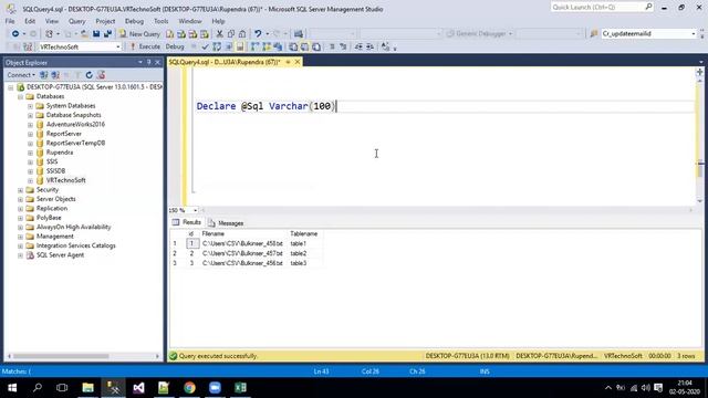 How to use Bulk Insert Query in SQL Server? смотреть онлайн